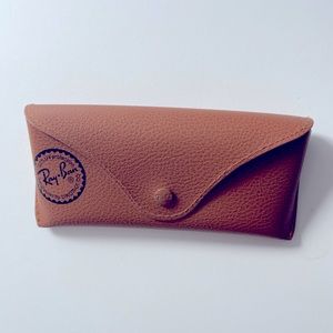 Ray Ban Camel Leather Sunglasses Case